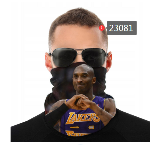 NBA 2021 Los Angeles Lakers #24 kobe bryant 23081 Dust mask with filter->->Sports Accessory